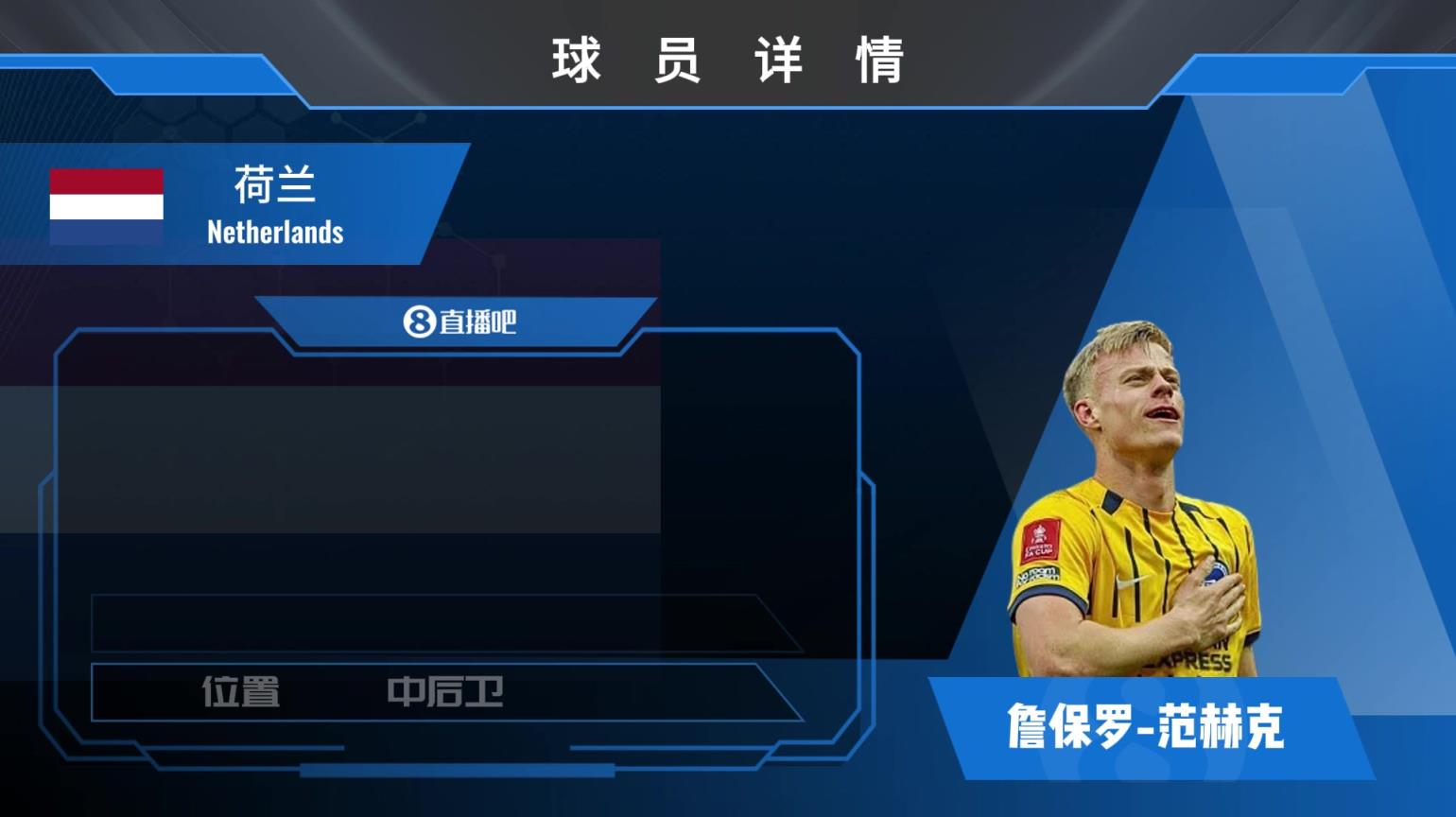 范赫克球员集锦：防守位置灵活 决策冷静的中卫