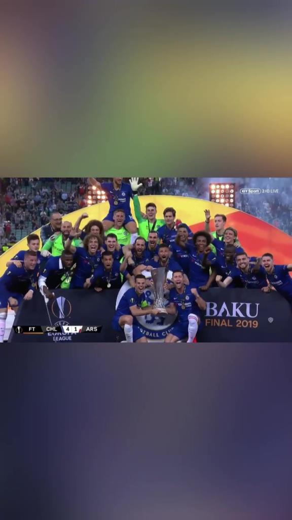 曾经的世界第三！阿扎尔切尔西谢幕战，两射一传问鼎欧联！