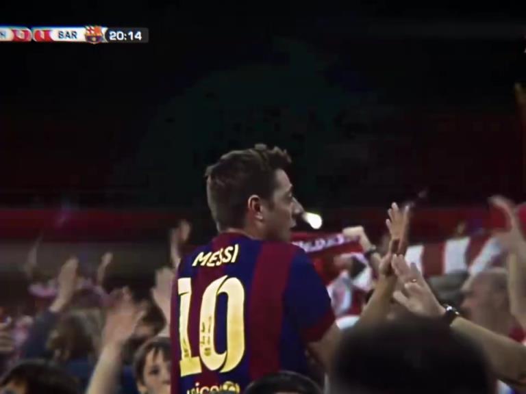 是什么样的过人能让球迷这么激动？原来是梅西！也只有梅西！