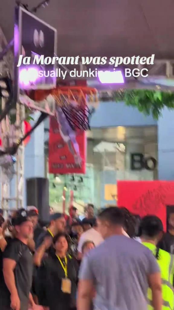 无他但好扣篮！莫兰特亚洲行 一进入球馆就忍不住想扣一个