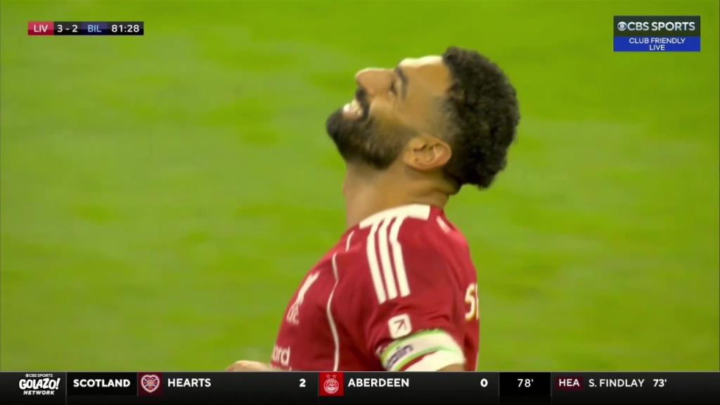 法老射失点球！远藤航造点萨拉赫主罚直接打飞了！