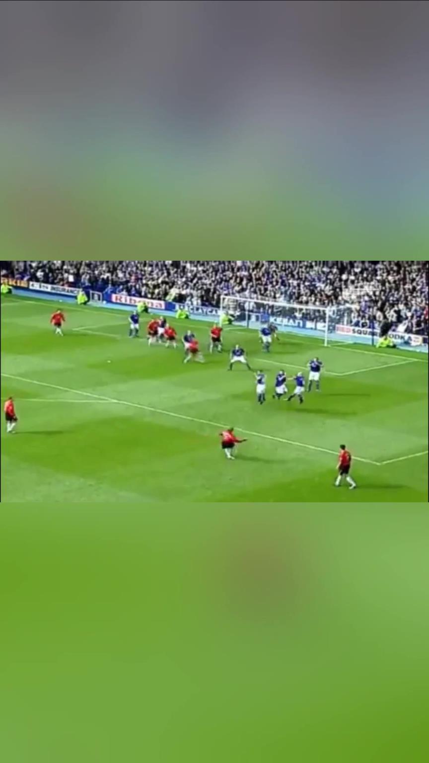 贝式弧线！贝克汉姆在英超留下了的最后一粒任意球破门！