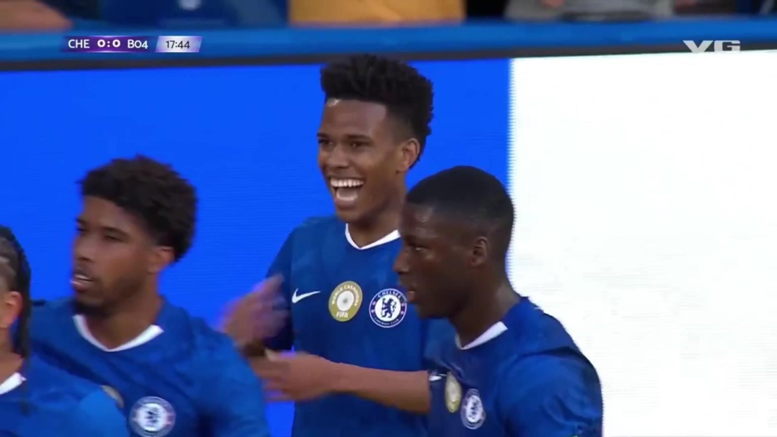 切尔西处子球！帕尔默吊门击中门框，埃斯特旺补射破门