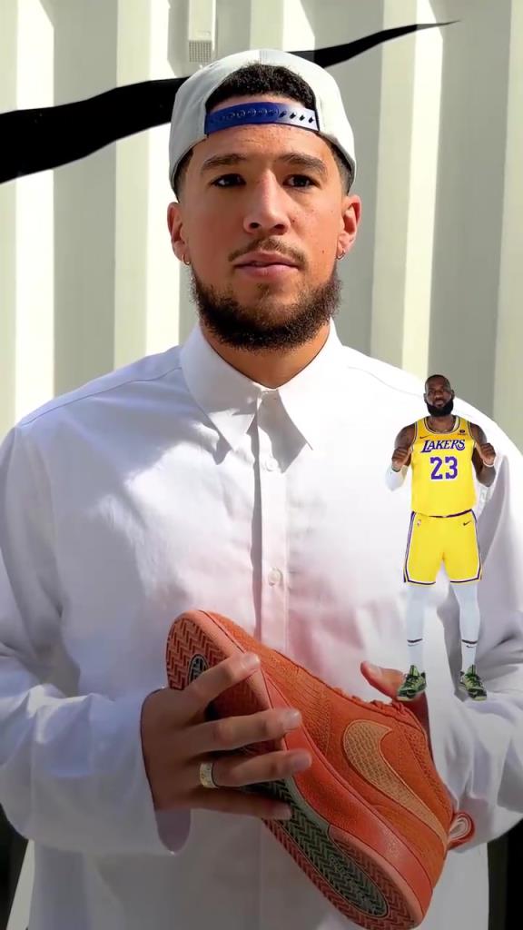 布克选NBA历史最强首发五人：詹姆斯KD科比乔丹大梦！