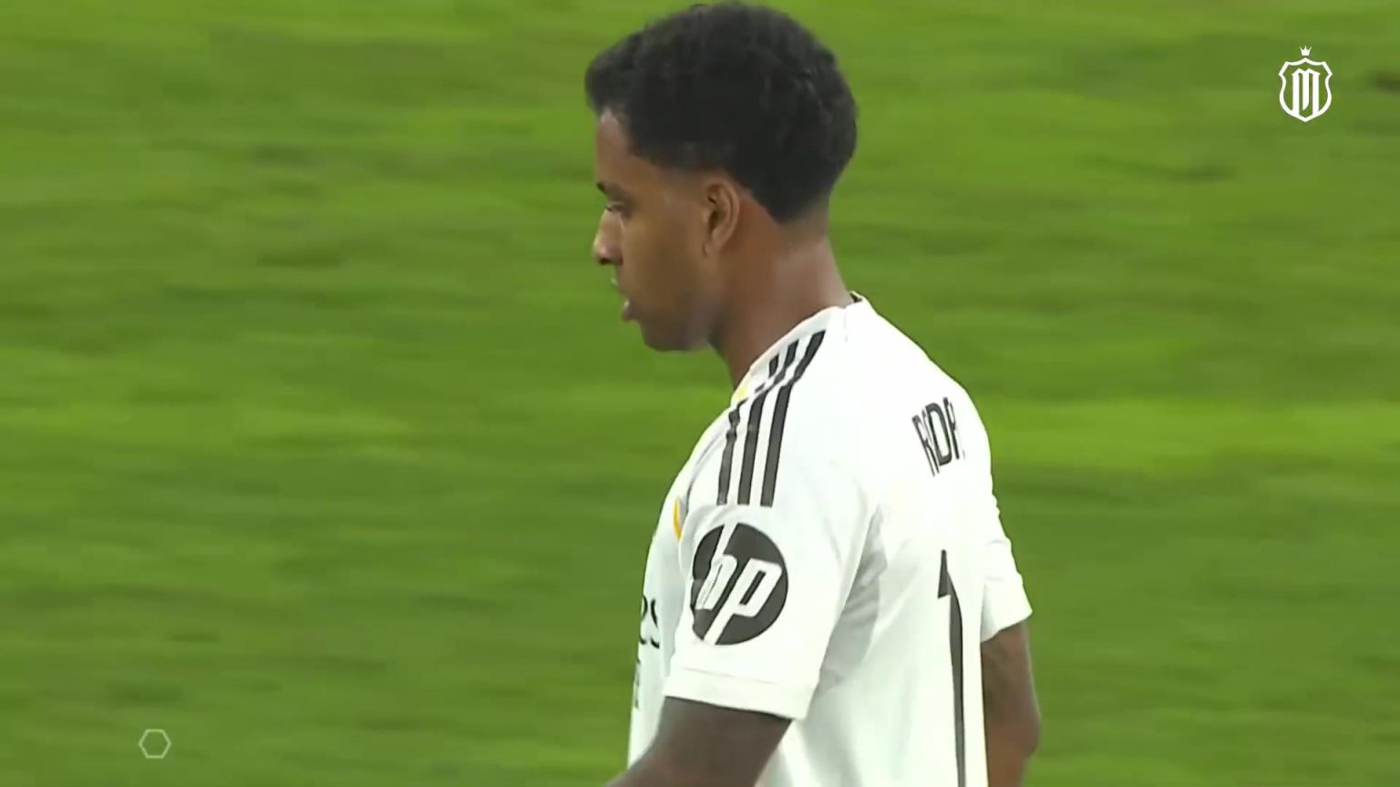 久违了李哥！姆巴佩踩完单车后分球，罗德里戈跟进接球打远角得手