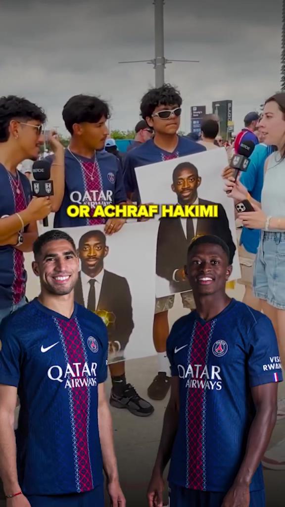 阿什拉夫和门德斯只能选一个！看看巴黎球迷怎么选！你会选谁呢？