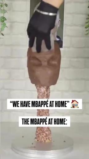 这蛋糕得值多少钱？姆巴佩形状蛋糕的制作过程！