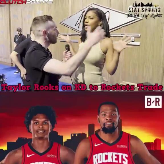 身材火辣！女记者接受采访谈到杜兰特加盟火箭：有机会夺冠