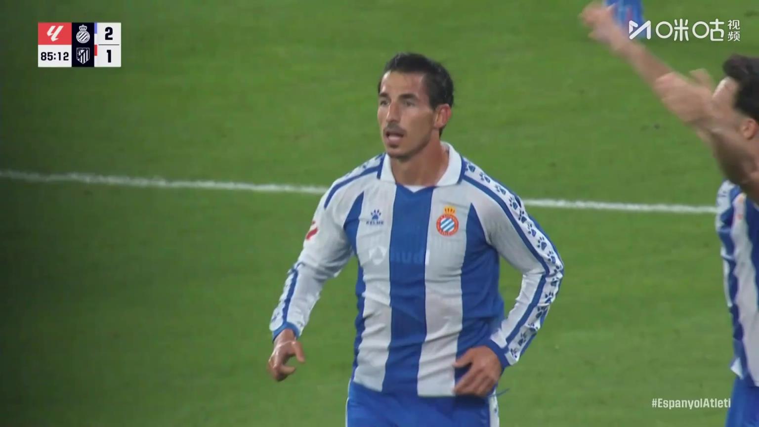 马竞1-2遭西班牙人绝杀！希拉利传中米利亚俯身头球破门！