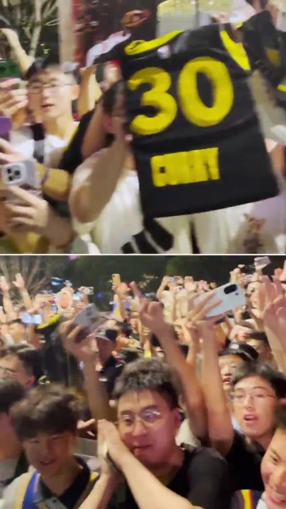 这么晚还有这么多人接机！库里晒抵达中国：这里球迷太热情了！