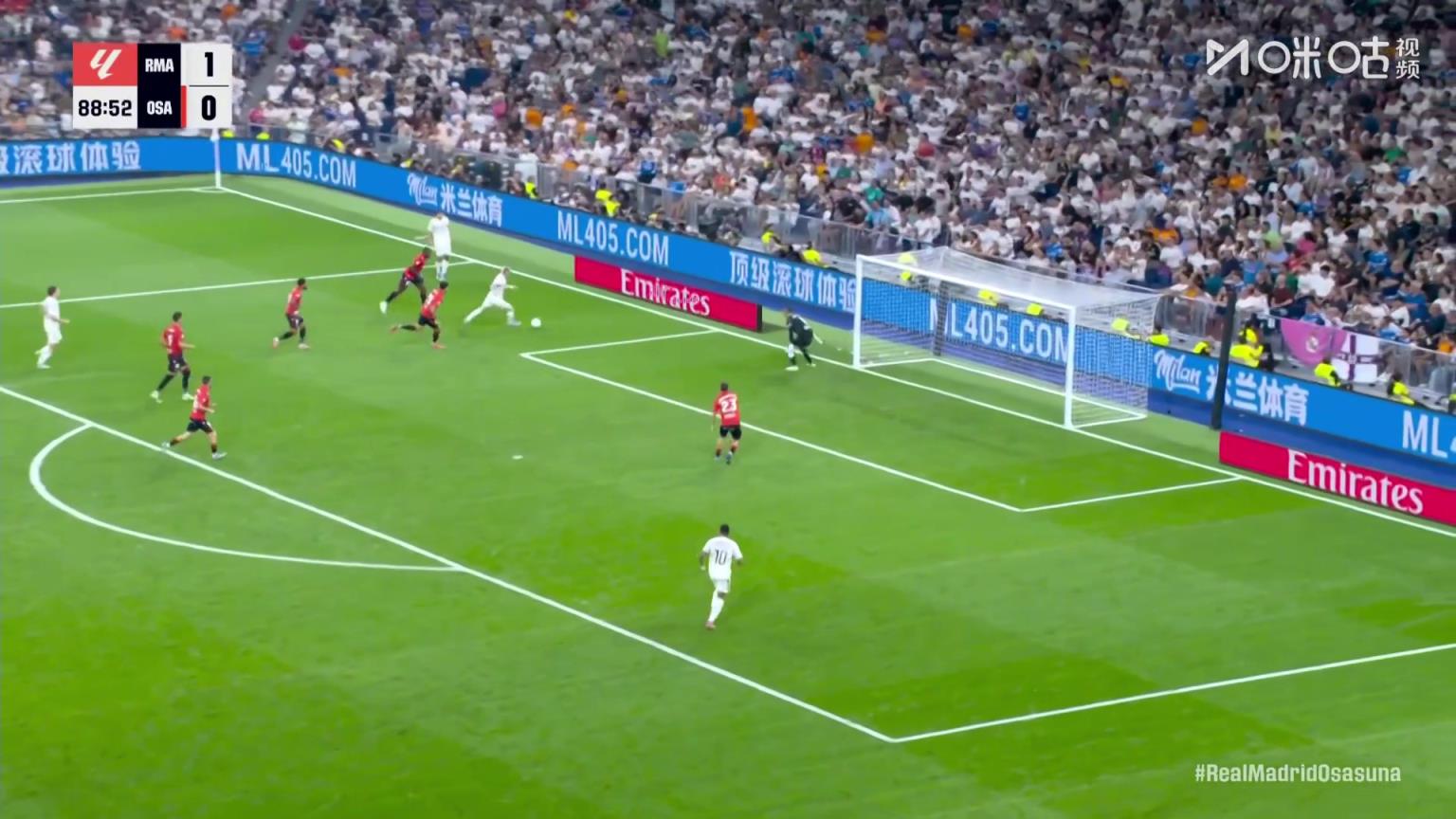 就是自信！贡萨洛传中，马斯坦托诺底线零角度攻门被没收