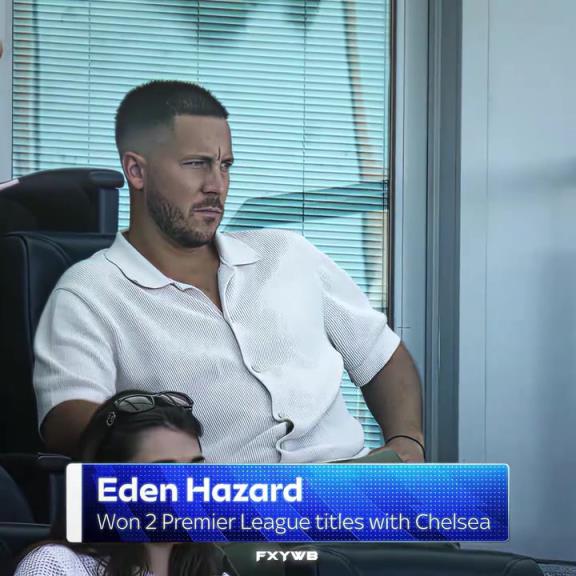 故地重游！上周切尔西比赛看台上的阿扎尔！会想到当年的自己吗？