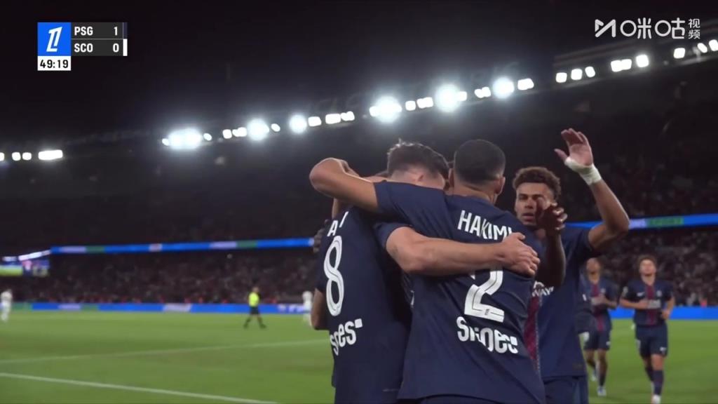 【集锦】法甲-法比安制胜登贝莱失点杜埃造威胁 巴黎1-0昂热