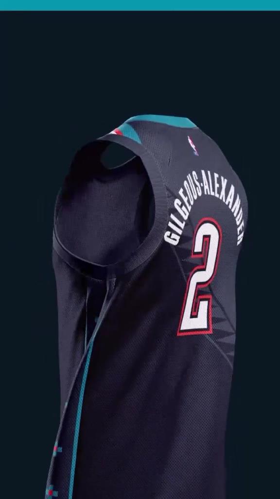 浅蓝色回归！雷霆新赛季球衣预览！