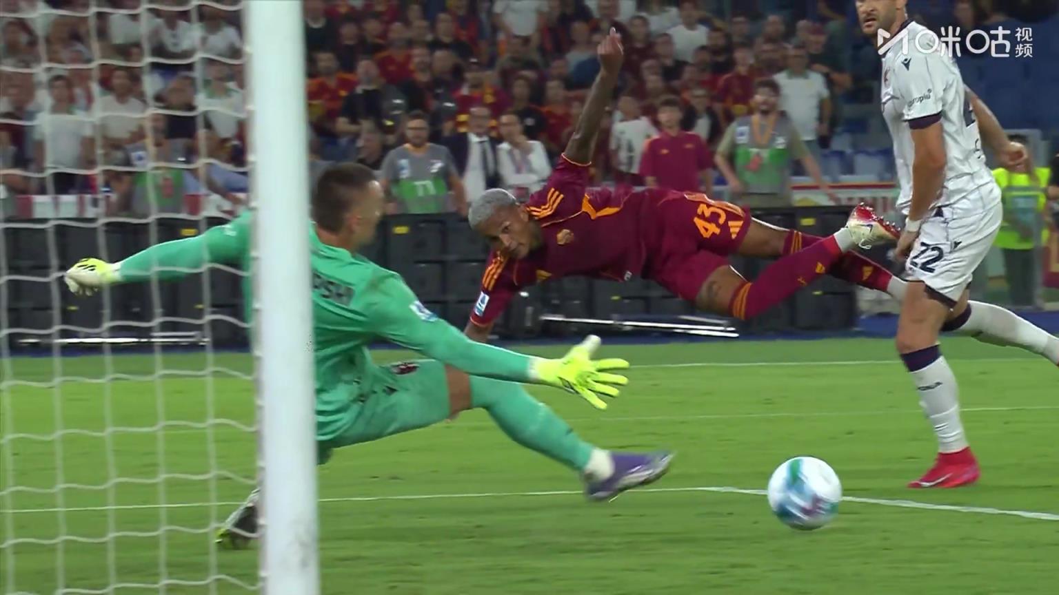 【集锦】意甲-韦斯利制胜因莫比莱伤退 罗马1-0博洛尼亚