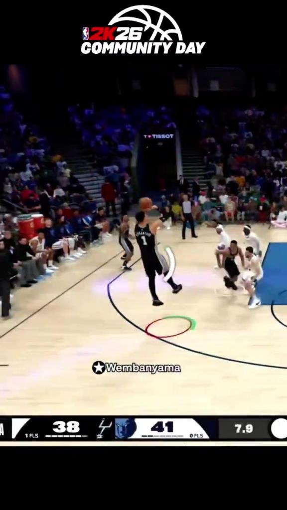 NBA 2K26里文班亚马这夸张的背身投篮，这让人怎么防？