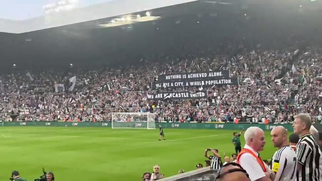 对伊萨克的警告？纽卡球迷横幅：凭一己之力干不成任何事