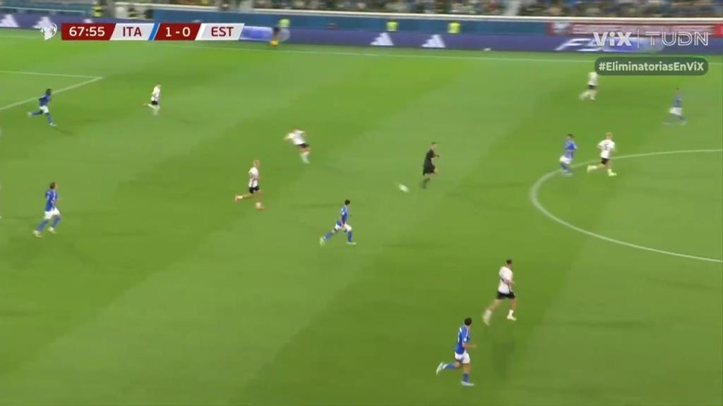 【集锦】世预赛-雷特吉双响意大利狂轰40脚 意大利5-0爱沙尼亚